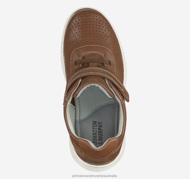 Shoes Tan Full Grain XB6RX1315 Johnston & Murphy Boy Little Kid Activate U-Throat - Image 2