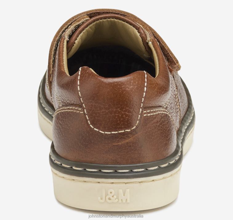 Shoes Tan Full Grain XB6RX1319 Johnston & Murphy Boy Little Kid McGuffey Slip-On - Image 3