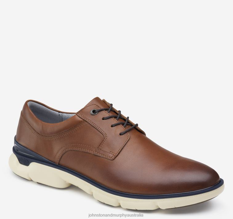 Shoes Tan Full Grain XB6RX195 Johnston & Murphy Men XC4 Tanner Plain Toe - Image 1