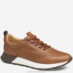 Shoes Tan Full Grain XB6RX197 Johnston & Murphy Men Kinnon Perfed Jogger
