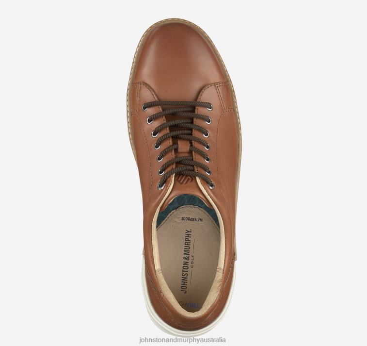 Shoes Tan Full Grain XB6RX25 Johnston & Murphy Men McGuffey GL1 Hybrid Lace-To-Toe - Image 2