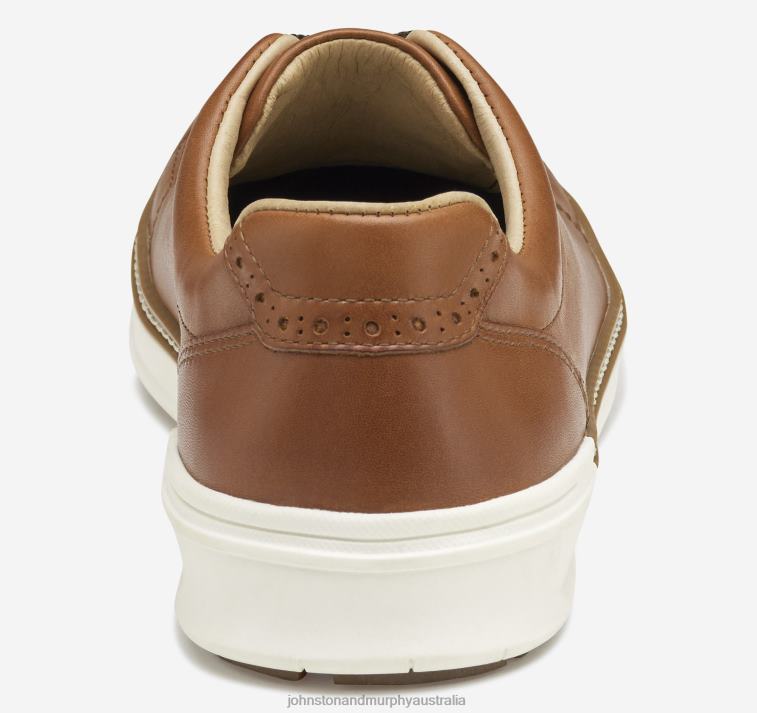 Shoes Tan Full Grain XB6RX25 Johnston & Murphy Men McGuffey GL1 Hybrid Lace-To-Toe - Image 3