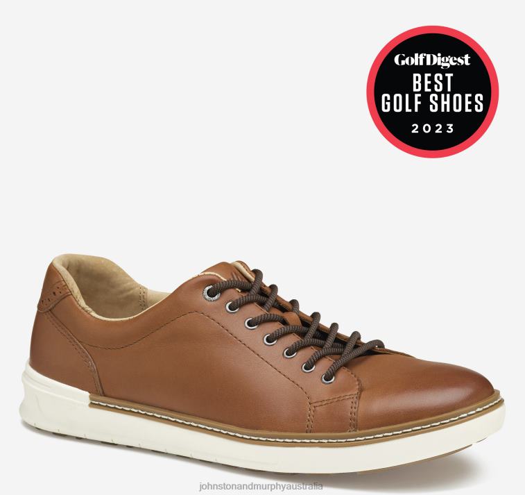 shoes_tan_full_grain_xb6rx25_johnston_murphy_men_mcguffey_gl1_hybrid_lace_to_toe.jpg Shoes Tan Full Grain XB6RX25 Johnston & Murphy Men McGuffey GL1 Hybrid Lace-To-Toe - Image 1