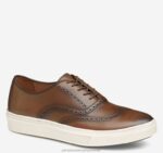 Shoes Tan Full Grain XB6RX282 Johnston & Murphy Men Hollins Wingtip