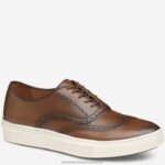 Shoes Tan Full Grain XB6RX282 Johnston & Murphy Men Hollins Wingtip