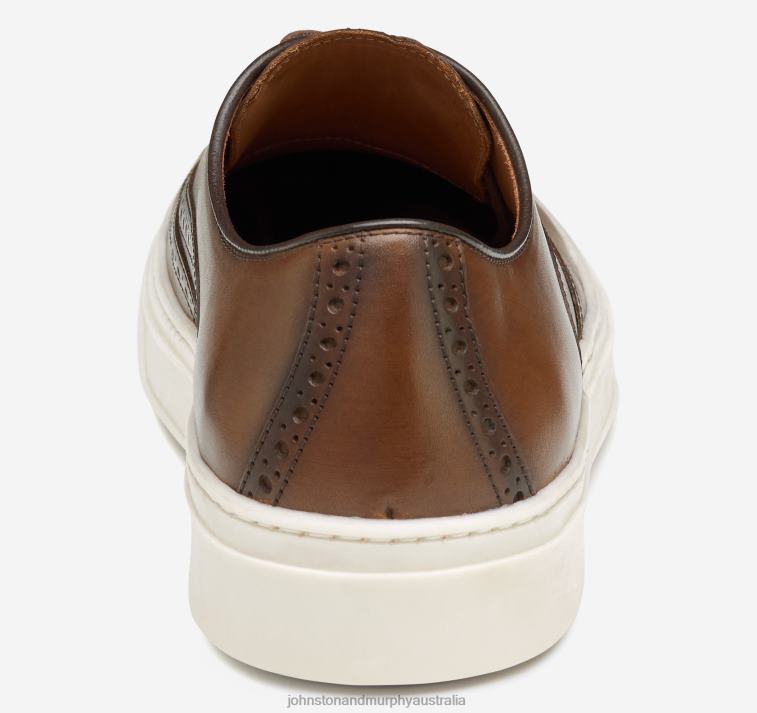 Shoes Tan Full Grain XB6RX282 Johnston & Murphy Men Hollins Wingtip - Image 3