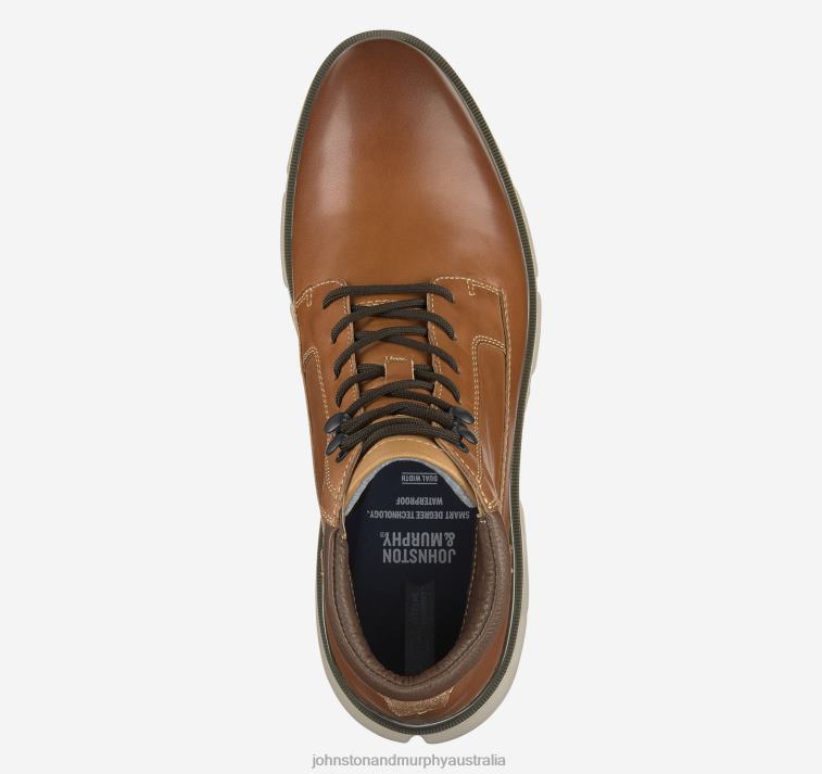 Shoes Tan Full Grain XB6RX351 Johnston & Murphy Men XC4 Tanner Plain Toe Boot - Image 2