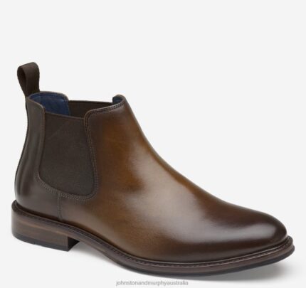 Shoes Tan Full Grain XB6RX368 Johnston & Murphy Men XC Flex Raleigh Chelsea