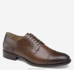 Shoes Tan Full Grain XB6RX372 Johnston & Murphy Men Lewis Cap Toe