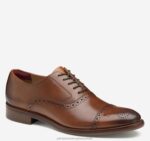 Shoes Tan Full Grain XB6RX61 Johnston & Murphy Men Conard 2.0 Cap Toe