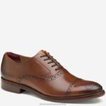 Shoes Tan Full Grain XB6RX61 Johnston & Murphy Men Conard 2.0 Cap Toe