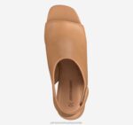 Shoes Tan Glove Leather XB6RX1198 Johnston & Murphy Women Evelyn Open-Toe Bootie - Image 4