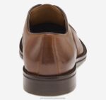 Shoes Tan Italian Calfskin XB6RX160 Johnston & Murphy Men Meade Cap Toe - Image 3