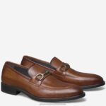 Shoes Tan Italian Calfskin XB6RX345 Johnston & Murphy Men Flynch Bit