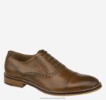 Shoes Tan Italian Calfskin XB6RX37 Johnston & Murphy Men Conard Cap Toe
