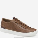 Shoes Tan Italian Washed Sheepskin XB6RX115 Johnston & Murphy Men Banks Lace-to-Toe
