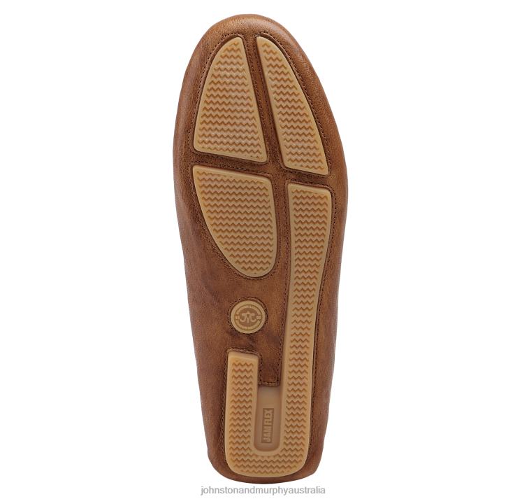 Shoes Tan Italian Washed Sheepskin XB6RX1218 Johnston & Murphy Women Maggie Penny - Image 5