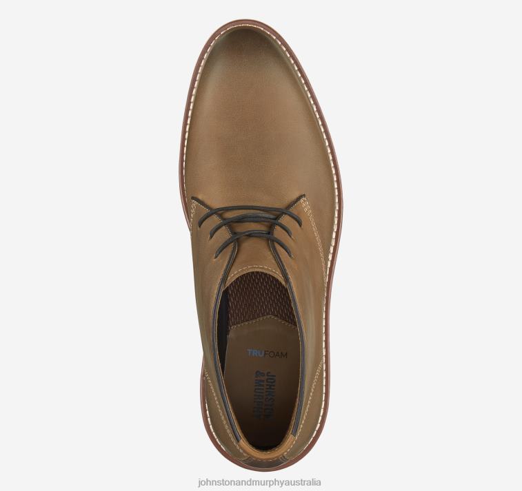 Shoes Tan Oiled Full Grain XB6RX260 Johnston & Murphy Men Upton Chukka - Image 2