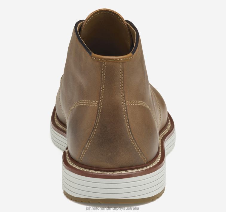 Shoes Tan Oiled Full Grain XB6RX260 Johnston & Murphy Men Upton Chukka - Image 3