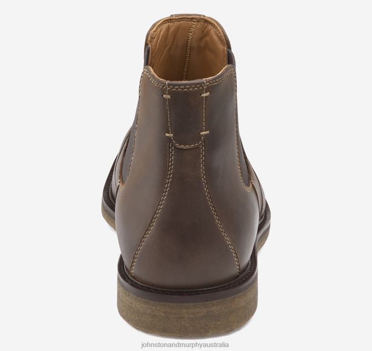 Shoes Tan Oiled Full Grain XB6RX284 Johnston & Murphy Men Copeland Chelsea - Image 3