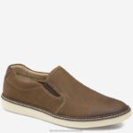 Shoes Tan Perfed Oiled Leather XB6RX39 Johnston & Murphy Men McGuffey Slip-On
