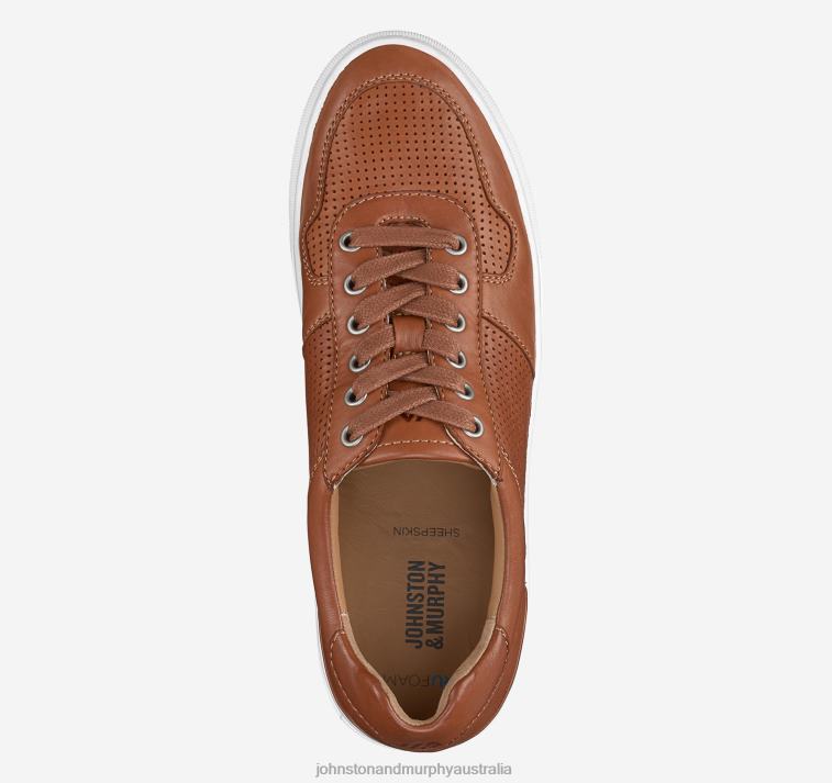 Shoes Tan Washed Sheepskin XB6RX72 Johnston & Murphy Men Banks U-Throat - Image 2