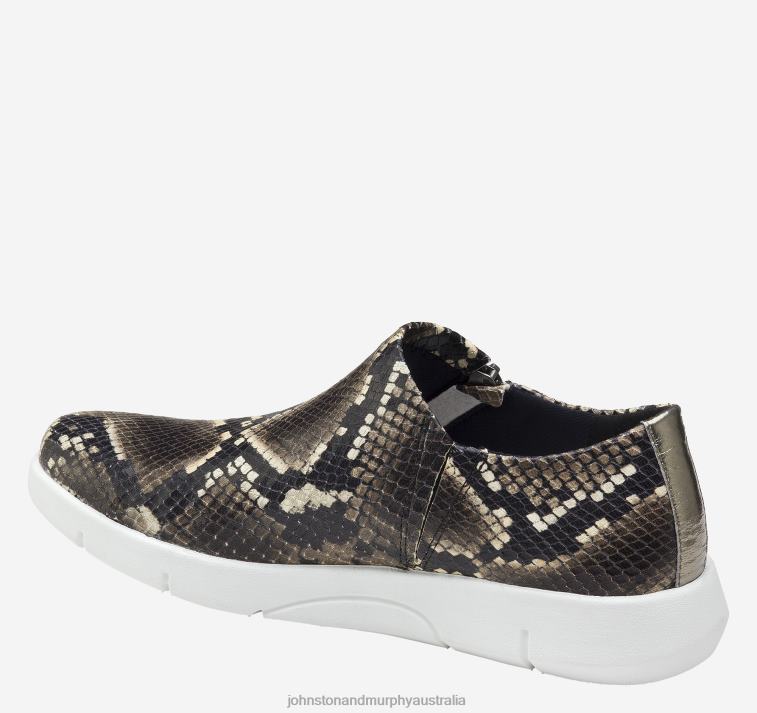 Shoes Taupe Italian Snake Print Sheepskin XB6RX1269 Johnston & Murphy Unisex Tracy - Image 2