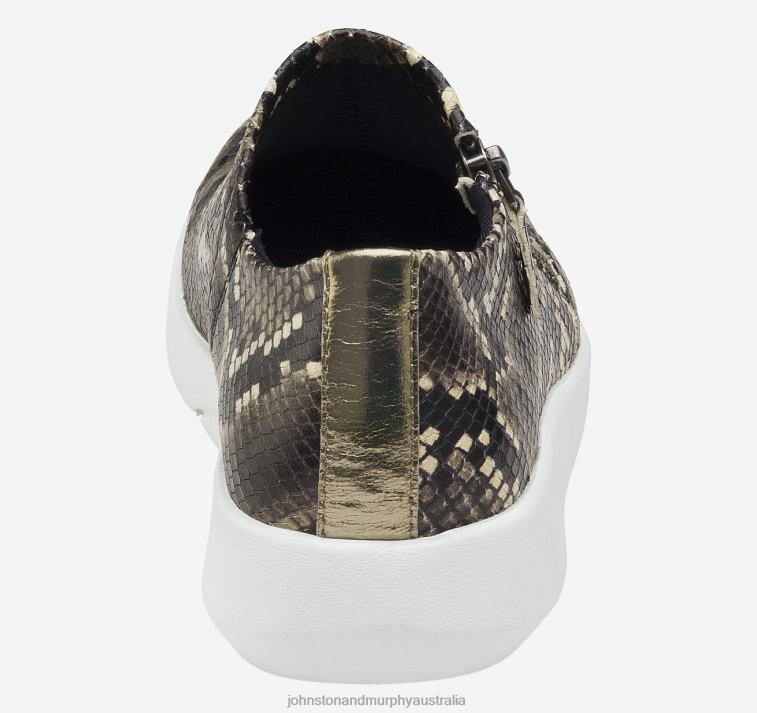 Shoes Taupe Italian Snake Print Sheepskin XB6RX1269 Johnston & Murphy Unisex Tracy - Image 3