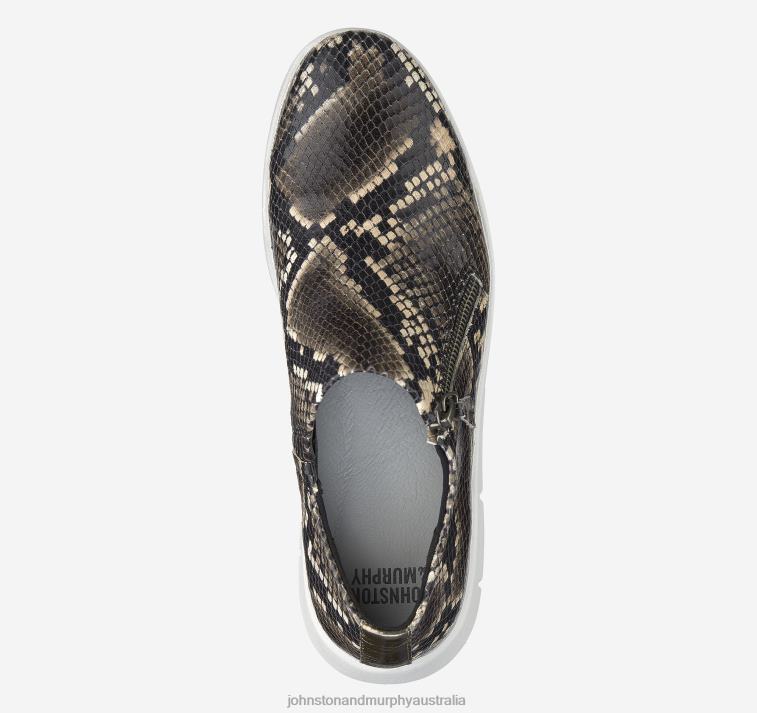 Shoes Taupe Italian Snake Print Sheepskin XB6RX1269 Johnston & Murphy Unisex Tracy - Image 4
