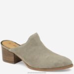 Shoes Taupe Italian Suede XB6RX1249 Johnston & Murphy Women Trista Mule