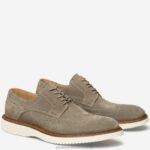 Shoes Taupe Italian Suede XB6RX306 Johnston & Murphy Men Jameson Longwing