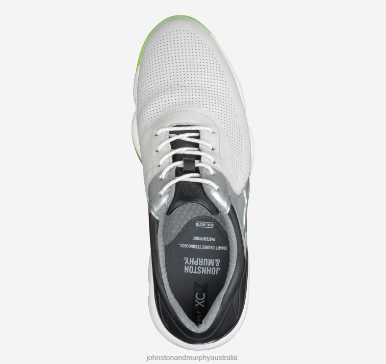 Shoes White/Black Full Grain XB6RX59 Johnston & Murphy Men XC4 GT2 Luxe U-Throat - Image 2