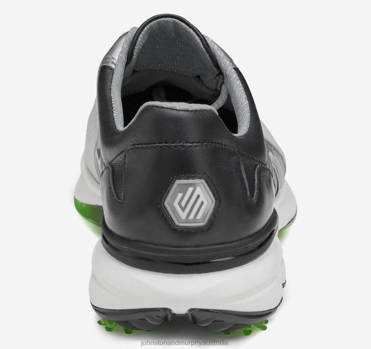 Shoes White/Black Full Grain XB6RX59 Johnston & Murphy Men XC4 GT2 Luxe U-Throat - Image 3