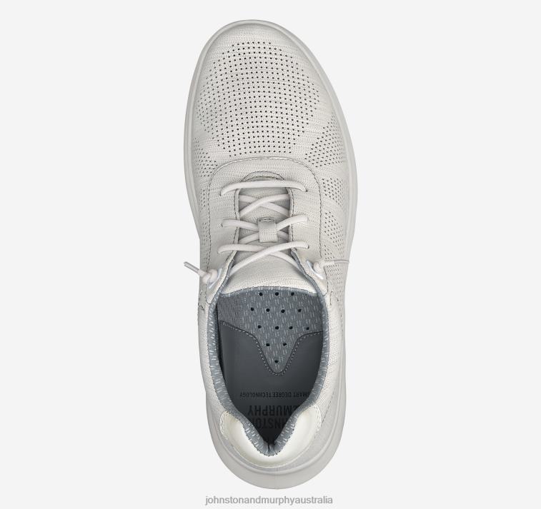 Shoes White Breathable Full Grain XB6RX133 Johnston & Murphy Men Activate U-Throat - Image 2