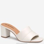 Shoes White Glove Leather XB6RX1204 Johnston & Murphy Women Evelyn Slide