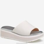 Shoes White Glove Leather XB6RX1245 Johnston & Murphy Women Grace Slide