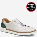 Shoes White/Green Full Grain XB6RX226 Johnston & Murphy Men McGuffey GL1 Hybrid Lace-To-Toe