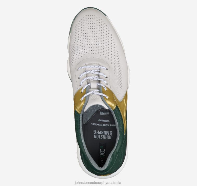 Shoes White/Green Full Grain XB6RX272 Johnston & Murphy Men XC4 GT2 Luxe U-Throat - Image 2
