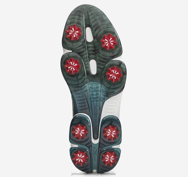 Shoes White/Green Full Grain XB6RX272 Johnston & Murphy Men XC4 GT2 Luxe U-Throat - Image 4