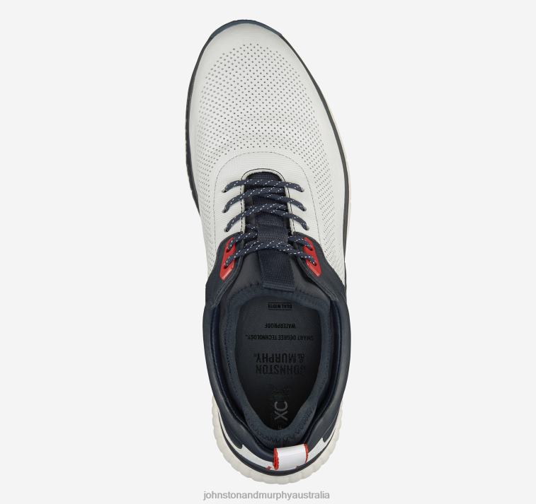 Shoes White/Navy Full Grain XB6RX28 Johnston & Murphy Men XC4 H1-Luxe Hybrid - Image 2
