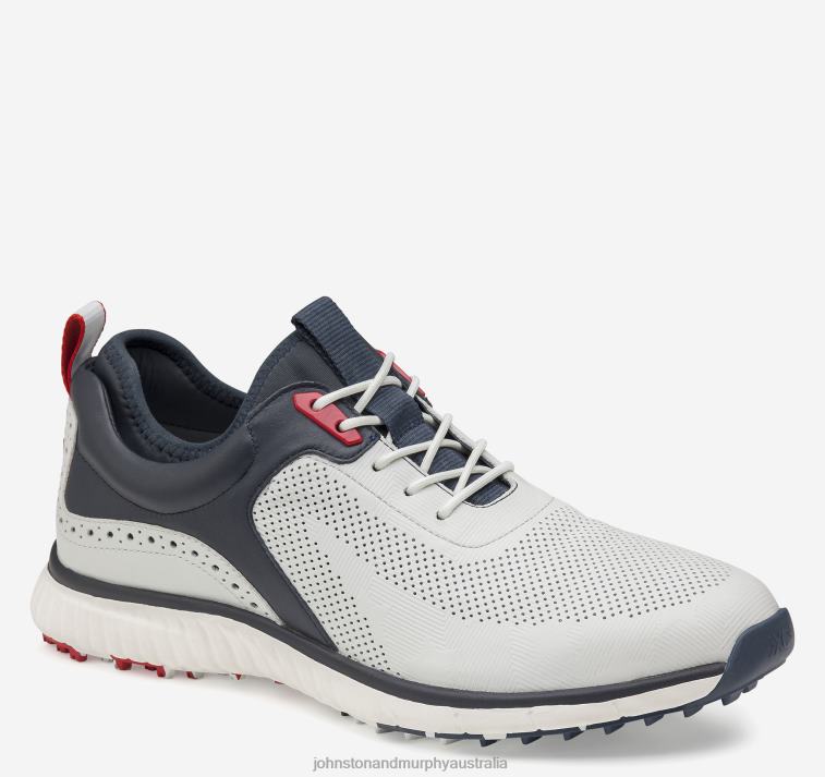Shoes White/Navy Full Grain XB6RX28 Johnston & Murphy Men XC4 H1-Luxe Hybrid - Image 5
