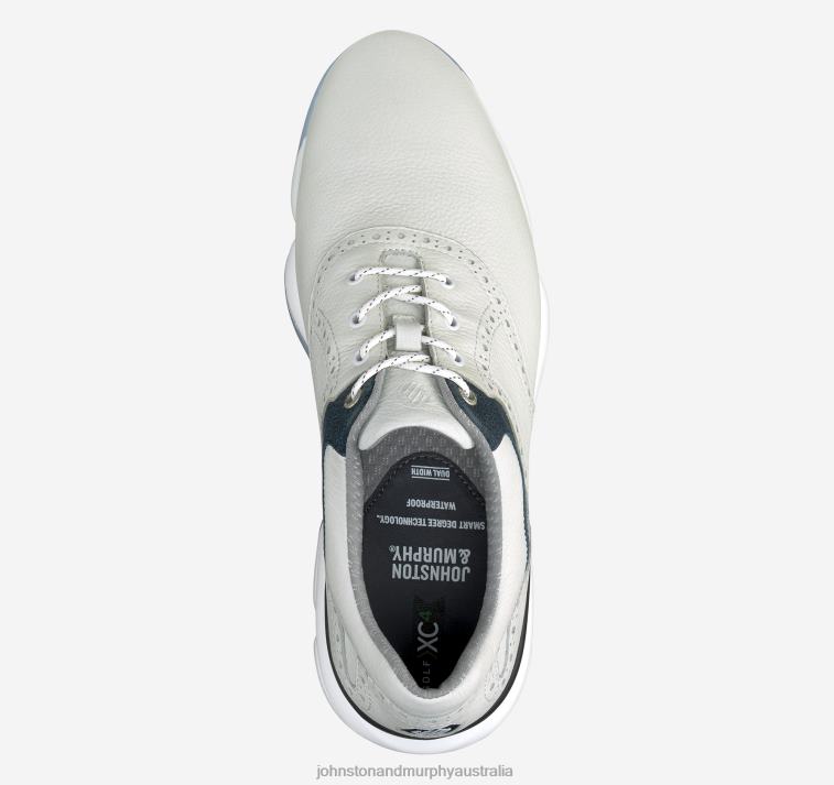 Shoes White/Navy Waterproof Full Grain XB6RX176 Johnston & Murphy Men XC4 GT1-Luxe Saddle - Image 2
