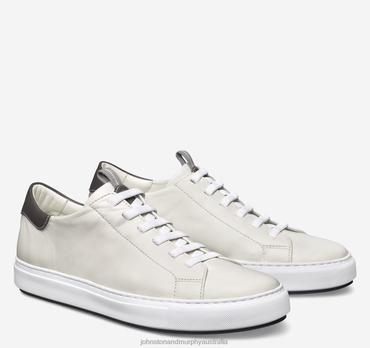 Shoes White Sheepskin XB6RX296 Johnston & Murphy Men Anson Lace-to-Toe - Image 1