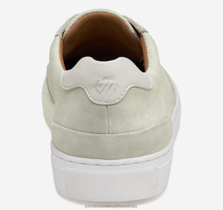 Shoes White Suede/Sheepskin XB6RX98 Johnston & Murphy Men Banks U-Throat - Image 3