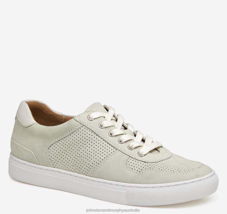 shoes_white_suede_sheepskin_xb6rx98_johnston_murphy_men_banks_u_throat.jpg Shoes White Suede/Sheepskin XB6RX98 Johnston & Murphy Men Banks U-Throat - Image 1
