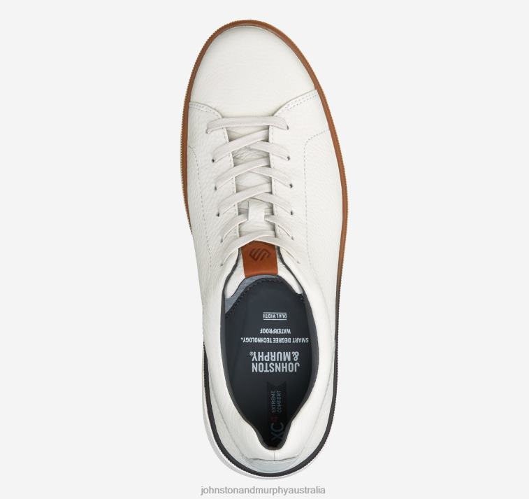 Shoes White Tumbled Full Grain XB6RX109 Johnston & Murphy Men XC4 Foust Lace-to-Toe - Image 2