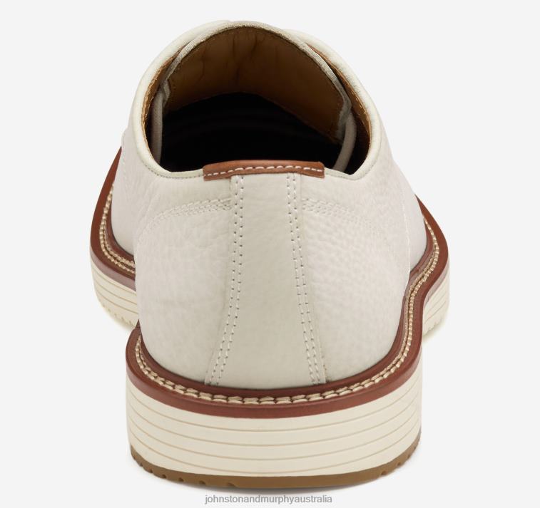 Shoes White Tumbled Nubuck XB6RX145 Johnston & Murphy Men Upton Plain Toe - Image 3