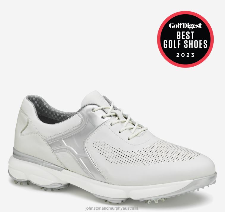 Shoes White Waterproof Full Grain/Gray TPU XB6RX119 Johnston & Murphy Men XC4 GT2 Luxe U-Throat - Image 1