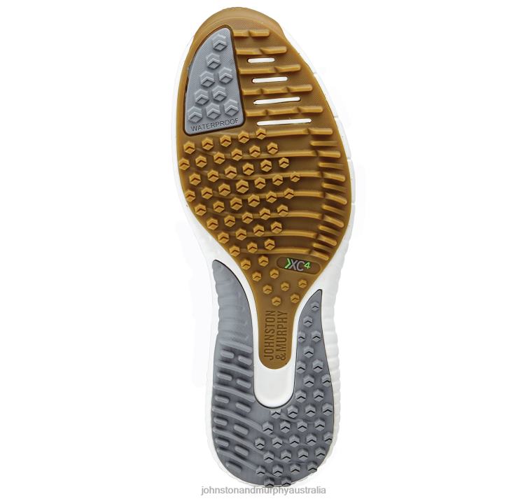Shoes White/White Croc-Embossed Full Grain XB6RX365 Johnston & Murphy Men XC4 H2-Luxe Hybrid Saddle - Image 4